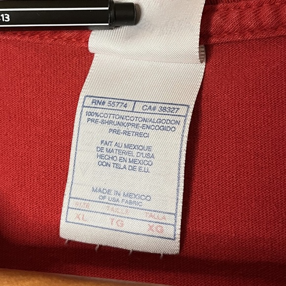 Red Cotton T-Shirt, Montreal Canadiens NHL Hockey Logo, Size L - Picture 4 of 5